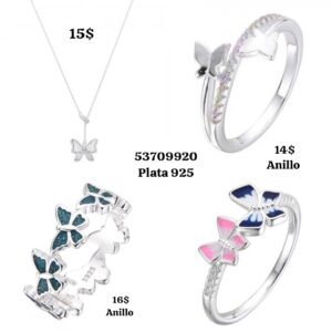 002 Conjunto. Los valores salen en la foto por separado. USD o al cambio en cup. Plata 925