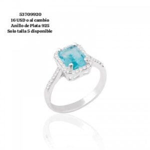 Anillo #074 Talla 5 Plata 925