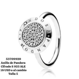 018 Anillo Talla 5 (Pandora con sus cifrados)