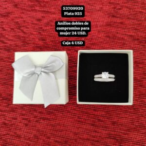 004 Anillos Boda Mujer. Talla 5 (Plata 925)