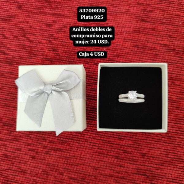 004 Anillos Boda Mujer. Talla 5 (Plata 925)