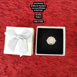 018 Anillo D Talla 5 (Pandora con sus cifrados)