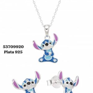 004 Conjunto de Stitch. Plata 925