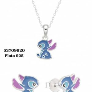 005 Conjunto de Stitch. Plata 925