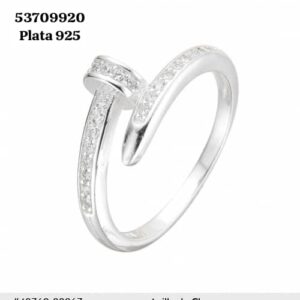 004 Anillo de clavo. Talla 6 Plata 925