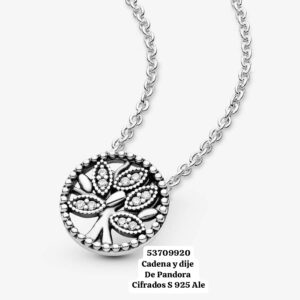 012 (D) Cadena con dije de Pandora cifrados S 925 Ale