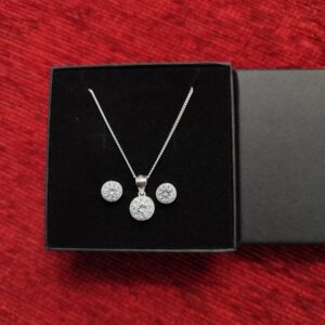 009 Conjunto de Plata 925 ( 19 USD el dije y los aretes )