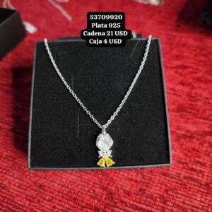 044 Cadena con dije. Plata 925