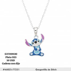 028 Cadena con Stitch. Plata 925