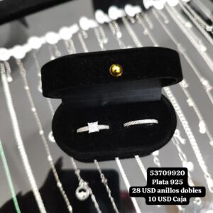 045 Anillos Boda para mujer. Plata 925