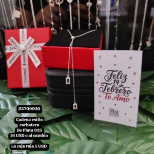 032 Cadena estilo corbatera. Plata 925