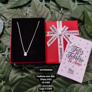 035 Cadena con dije. Plata 925