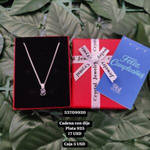 046 Cadena con dije. Plata 925