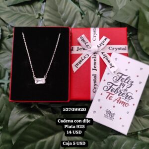 036 Cadena con dije. Plata 925