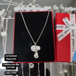 038 Cadena con dije. Plata 925