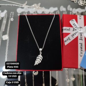 040 Cadena con dije. Plata 925